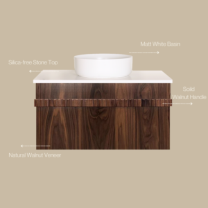 Ashton Wall-Mounted Vanity 900 Single Bowl