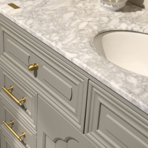 Eleanor Freestanding Vanity 900 - Pearl Grey