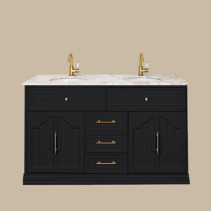 Eleanor Vanity 1500 Double Bowl - Pearl Grey