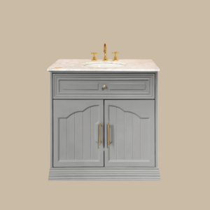 Eleanor Vanity 1500 Double Bowl - Pearl Grey