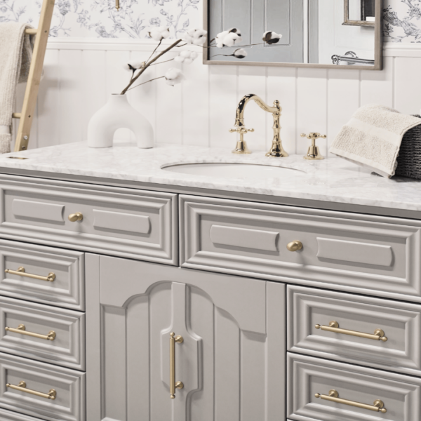 Eleanor Vanity 1500 Single Bowl - Pearl Grey