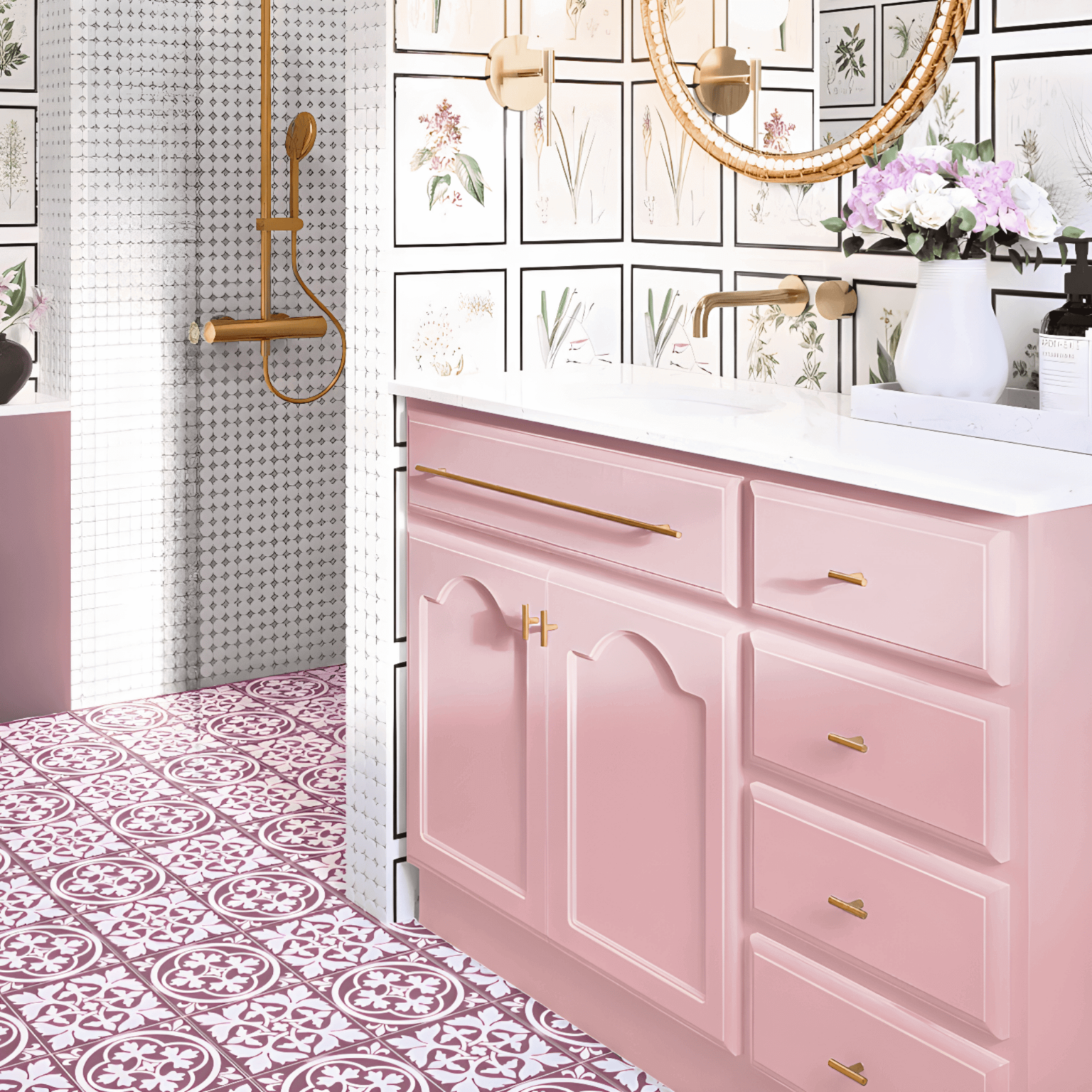 Elise Vanity 1200 - Rose