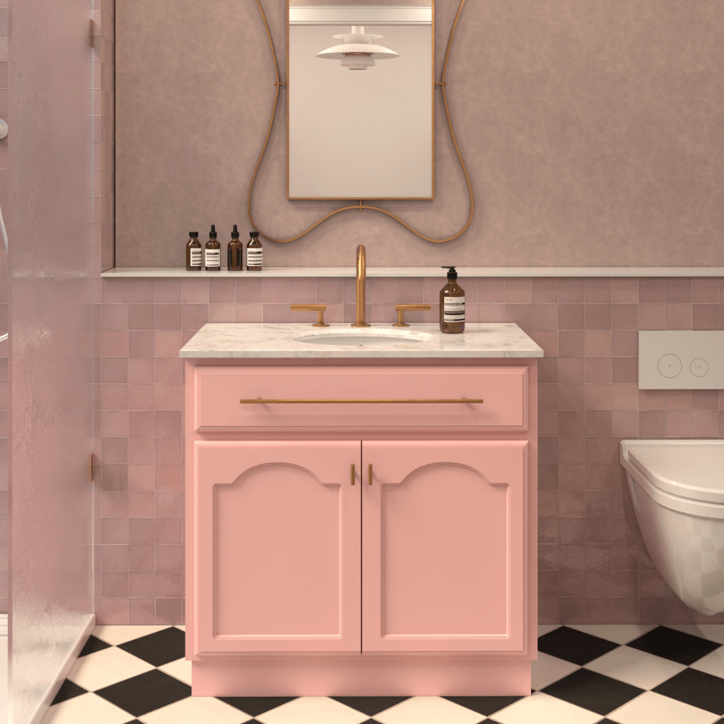 Elise Vanity 900 - Rose