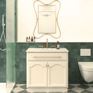 Elise Vanity 900 - Classic White