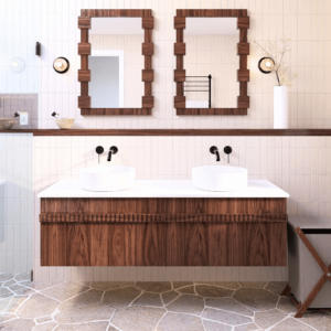 Ashton Wall-Mounted Vanity 1500 Double Bowl