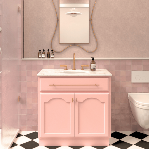 Elise Vanity 900 - Rose