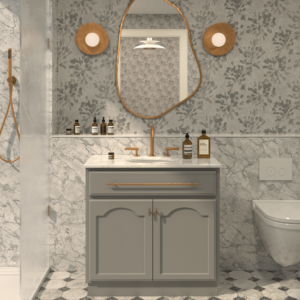 Elise Vanity 900 - Pearl Grey