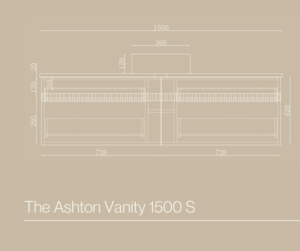 Ashton Wall-Mounted Vanity 1500 Single Bowl