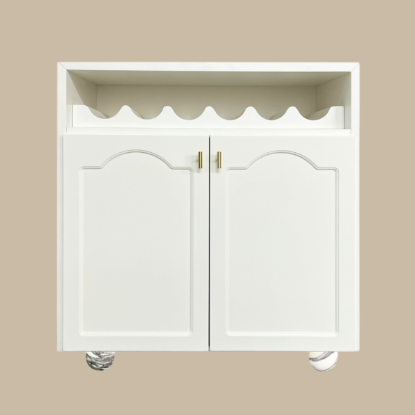 Elise Bar Cabinet - Classic White