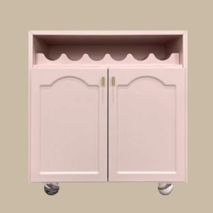 Elise Bar Cabinet - Rose