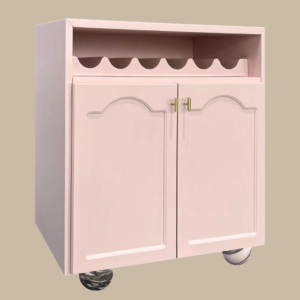 Elise Bar Cabinet - Rose