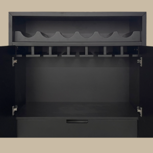 Elise Bar Cabinet - Black