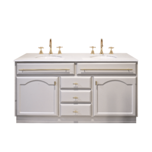 Elise Vanity 1500 Double Bowl - Pearl Grey