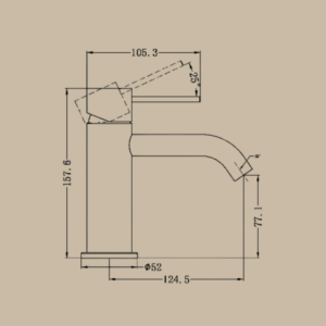 Mecca Basin Mixer - Brushed Nickel