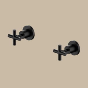 X Plus Wall Basin Set 215mm - Matte Black