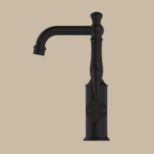 York Basin Mixer With Metal Lever-  Matte Black