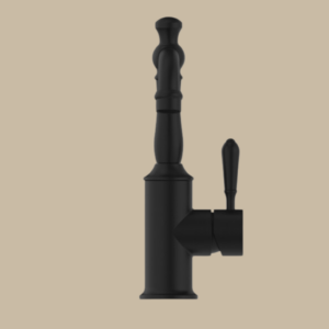 York Basin Mixer With Metal Lever-  Matte Black