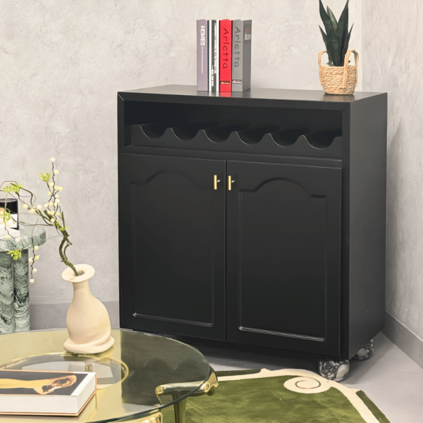 Elise Bar Cabinet - Black