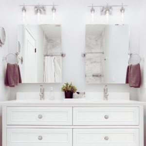 Audrey Vanity Freestanding 1500 Double Bowl - Classic White