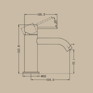 Mecca Basin Mixer - Matte White