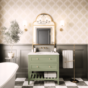 Audrey Vanity Freestanding 900 Single Bowl - Sagewood